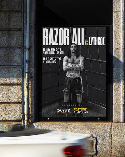 Razor Ali poster campaign hits London